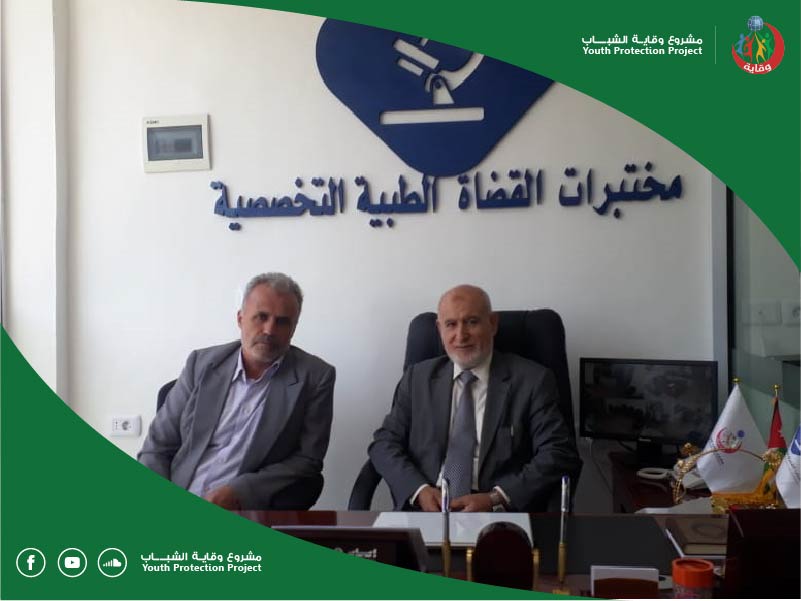 تعاون بين مشروع وقاية الشباب و جمعية العابرون الخيرية لعقد دورات المشروع في الزرقاء – الاردن 2019